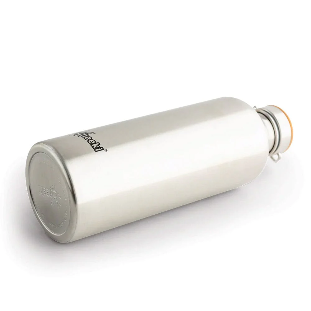 Cheeki 1.6L XL Stainless Steel Water Bottle - Silver - Image 2