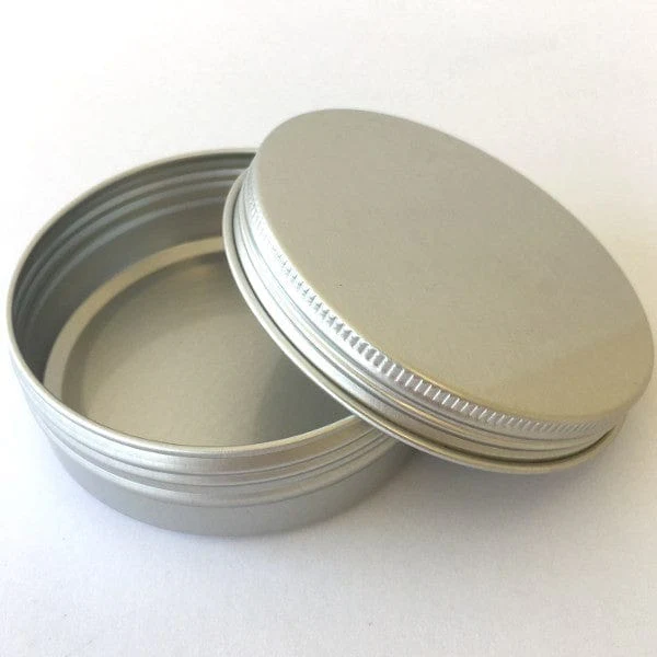 Aluminium Round Reusable Container with Lid - 100ml