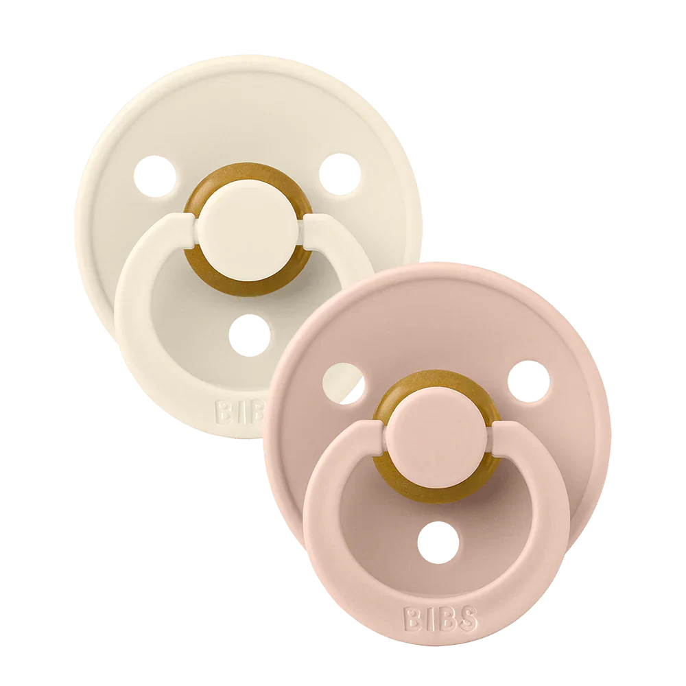 Bibs Anatomical Dummy Natural Rubber - Ivory/Blush - Image 3