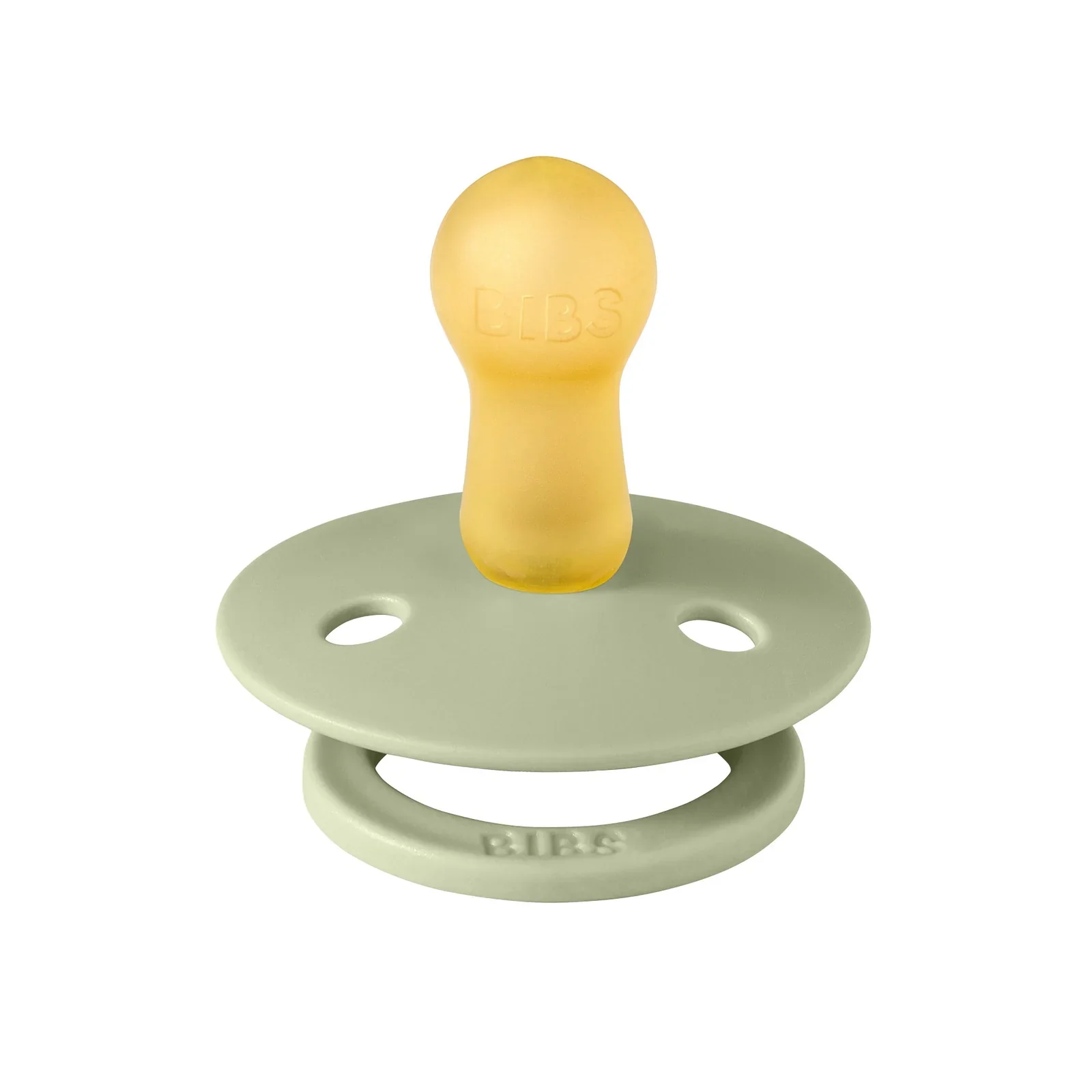 Bibs Round Natural Dummy Pacifier - Studio Collection - Pin Sage - Image 2