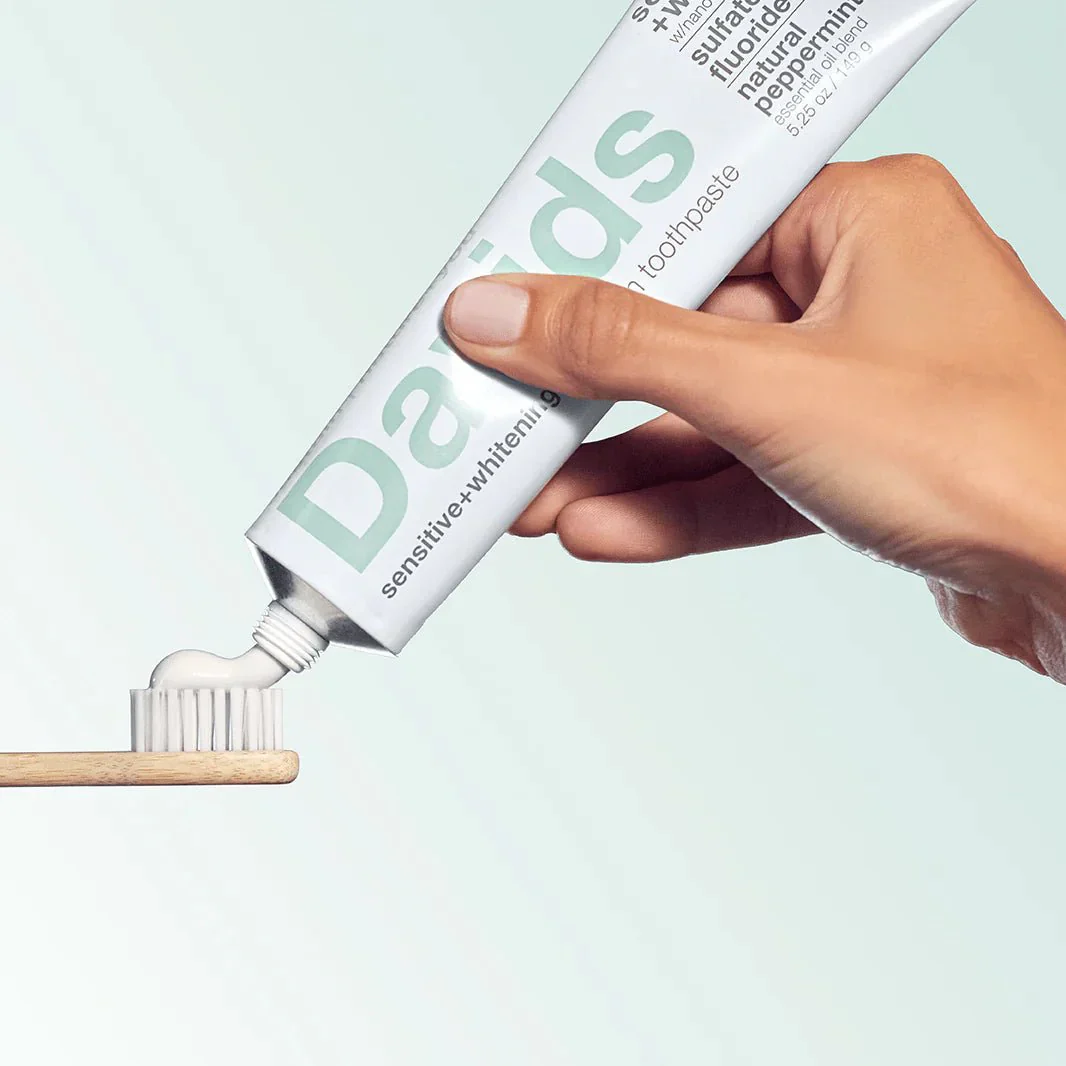 Davids Hydroxi Toothpaste - Sensitive + Whitening Peppermint - Image 2