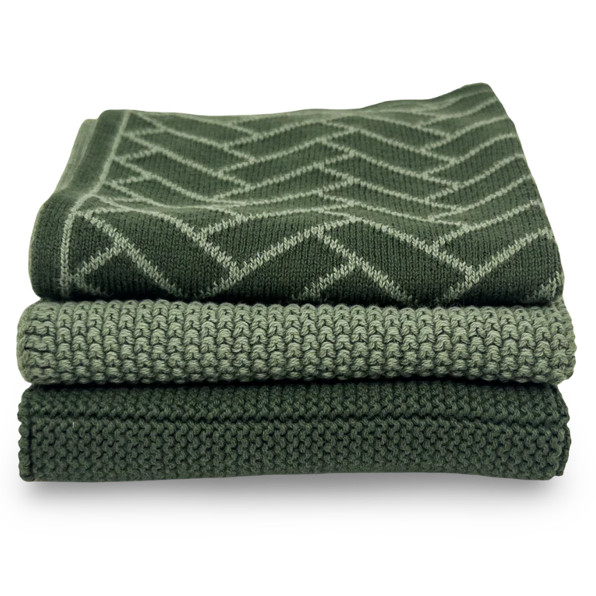 Ecovask Dish Cloth 3pc Variety Pack Organic Cotton - Image 13