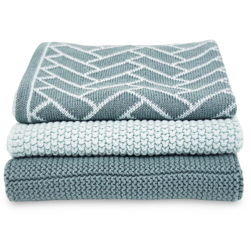 Ecovask Dish Cloth 3pc Variety Pack Organic Cotton - Image 14