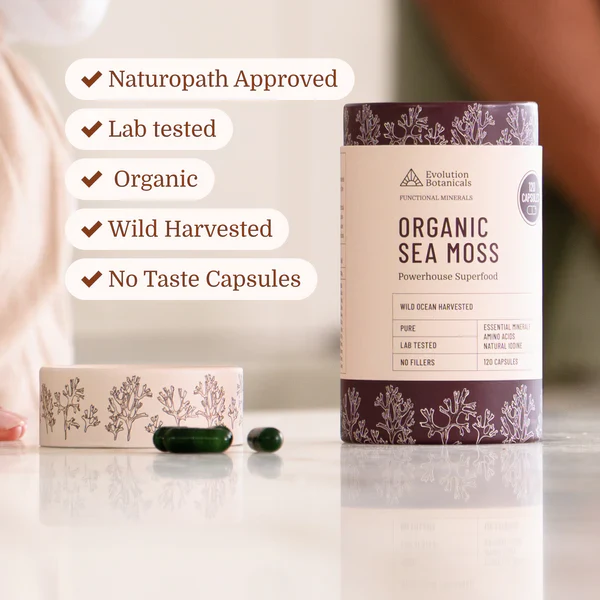 Evolution Botanicals Organic Sea Moss 120 Caps - Image 5