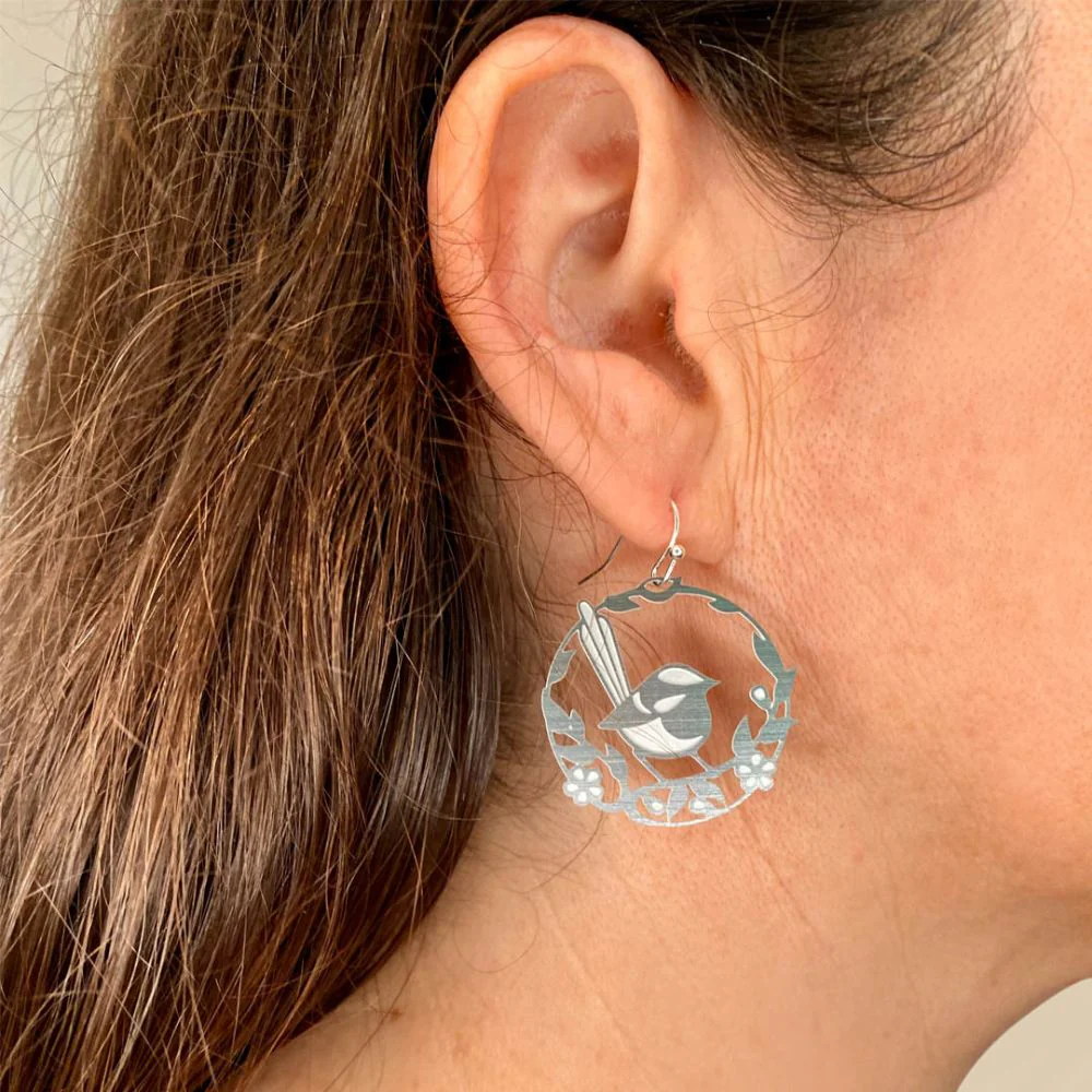 Go Do Good Hook Earrings - Fairy Wren - Image 2