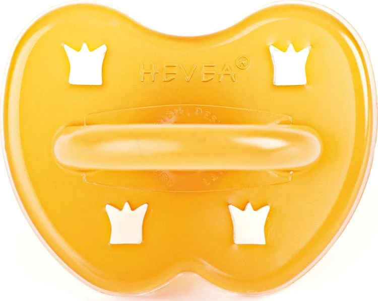 Hevea Natural Rubber Dummy Soother - Rounded 3 months+ Crown