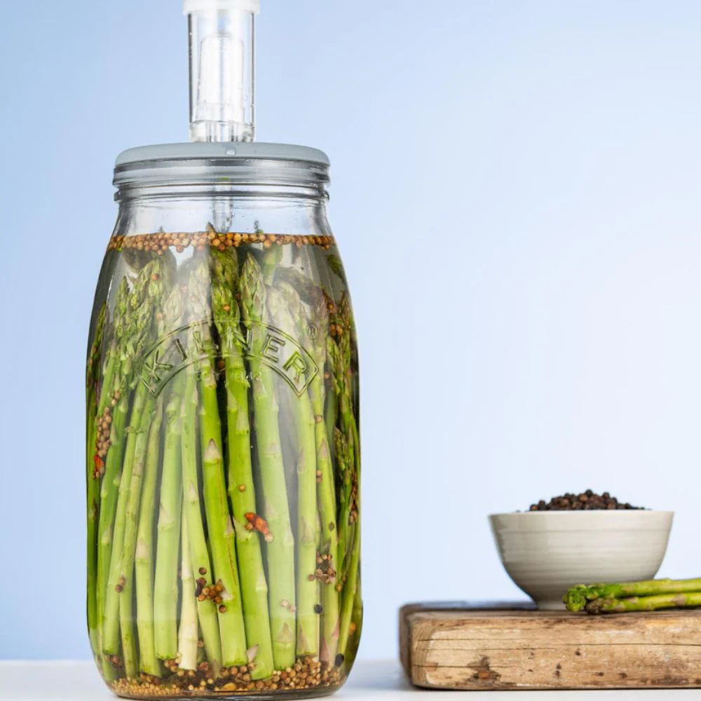 Kilner 3L Glass Fermentation Jar Set With Silicone Lid, Air Lock, Weights - Image 4