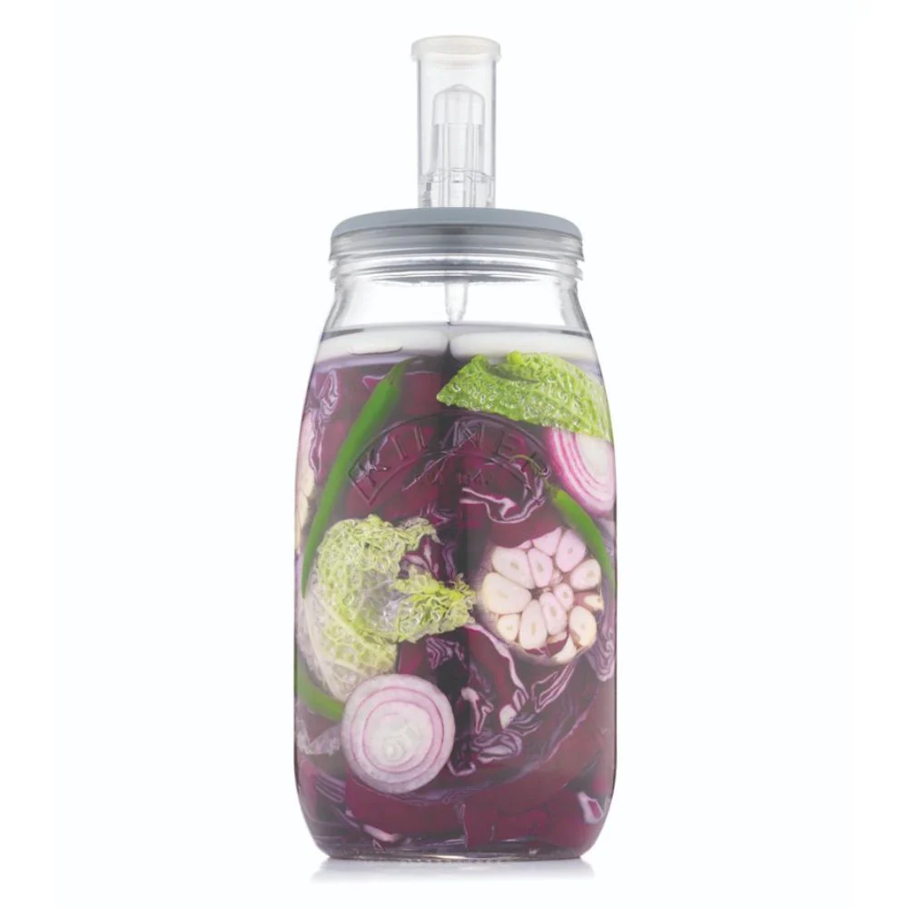 Kilner 3L Glass Fermentation Jar Set With Silicone Lid, Air Lock, Weights - Image 7