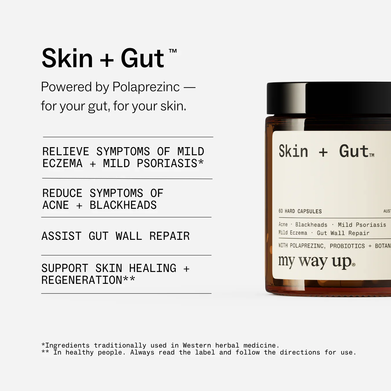 My Way Up Skin + Gut (60 caps) - Image 2