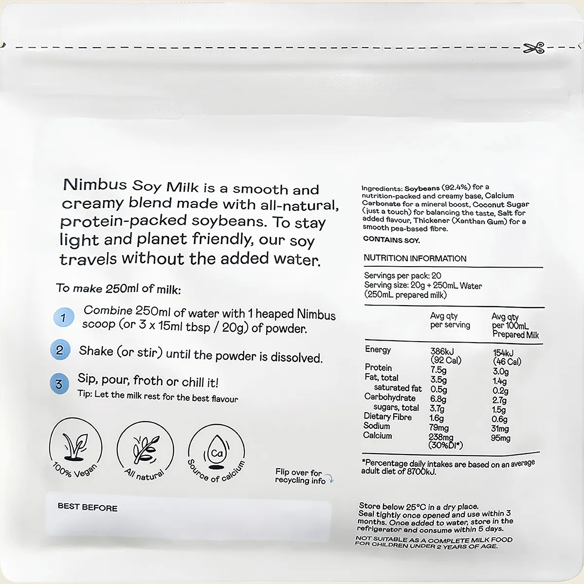Nimbus Soy Milk Powder 400g - Image 4