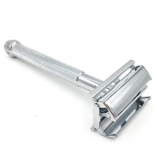 Parker 29L Safety Razor + Blades - Silver - Image 2
