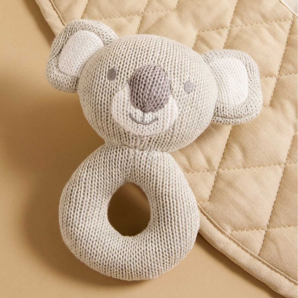 Purebaby Knitted Rattle - Koala - Image 2