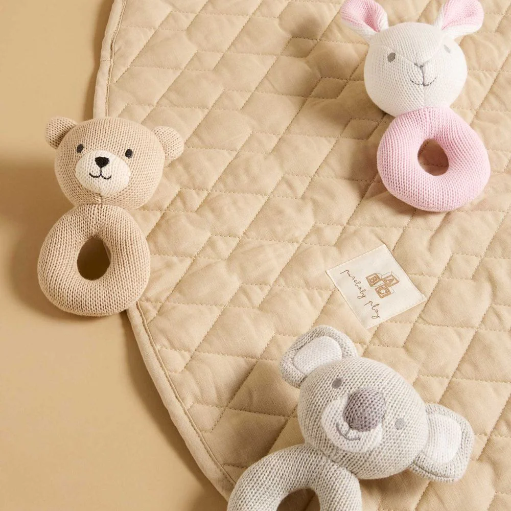 Purebaby Knitted Rattle - Koala - Image 4