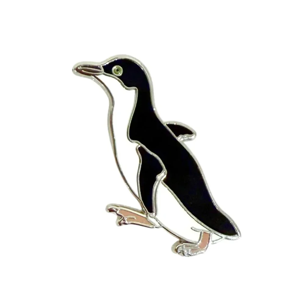 Red Parka Enamel Pin - Little Penguin - Image 2