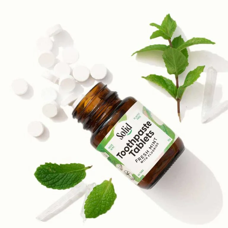 Solid Toothpaste Toothtablets with Fluoride - Fresh Mint