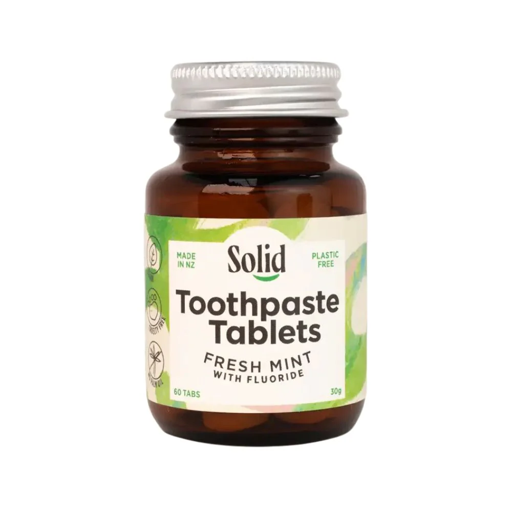 Solid Toothpaste Toothtablets with Fluoride - Fresh Mint - Image 2
