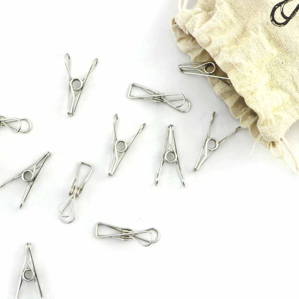 Stainless Steel TINY Pegs 4.3cm long - 201 Grade (72 pegs) Craft pegs, Photos, Paper Clip - Image 3