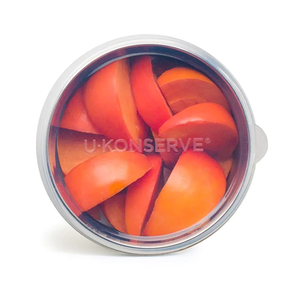 U Konserve Replacement Lid for Round MEDIUM 9oz - Clear Silicone 10cm Diameter