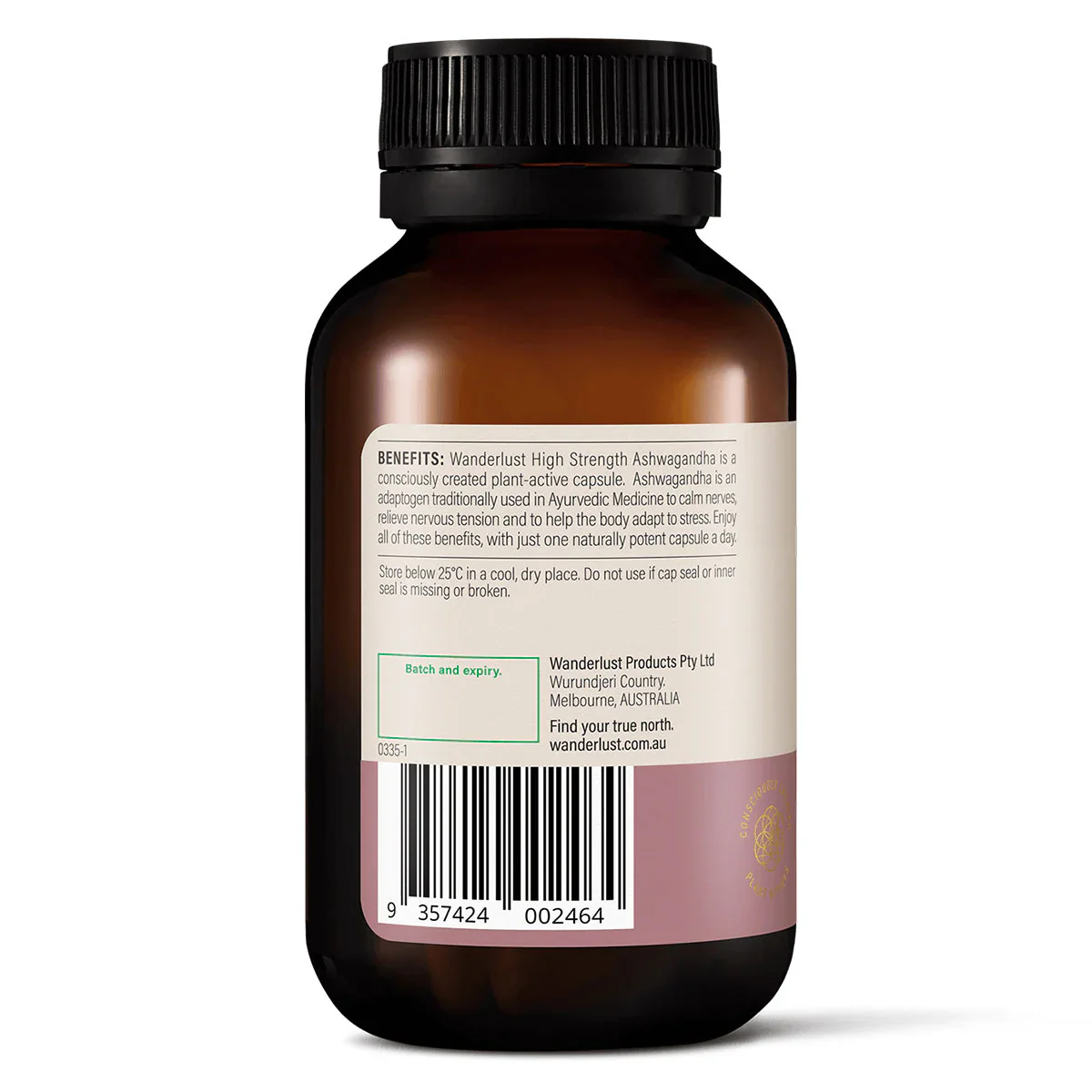 Wanderlust Ashwagandha High Strength (60 Caps) - Image 3